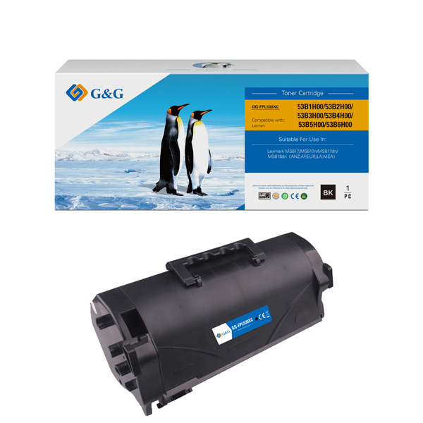 КАСЕТА ЗА LEXMARK MS817/MS818 - HIGH CAPACITY - 53B2H00 - Black - PN NT-FPL530XC - G&G