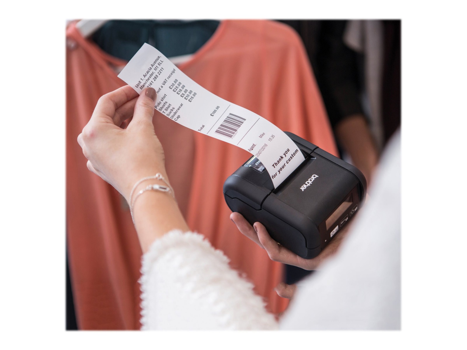 МОБИЛЕН ПРИНТЕР BROTHER RJ2050 (RJ-2050) - PN RJ2050Z1