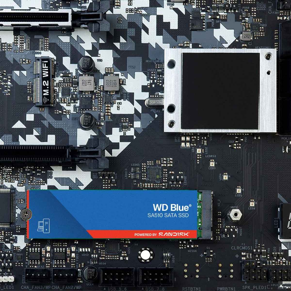 Вътрешен диск Western Digital M.2 SSD Blue SA510 1TB - PN WDS100T3B0B-00AXS0