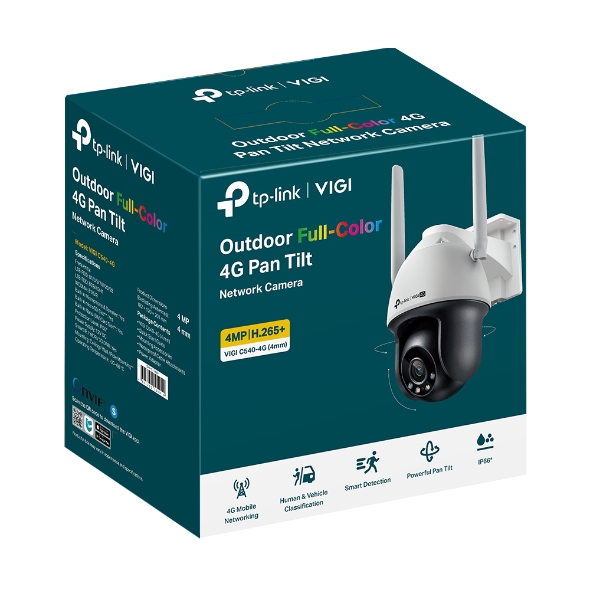 Камера за видеонаблюдение TP-LINK Surveillance camera C540-4G 4mm / VIGI C540-4G(4MM) - White/Black - PN VIGI C540-4G(4MM)