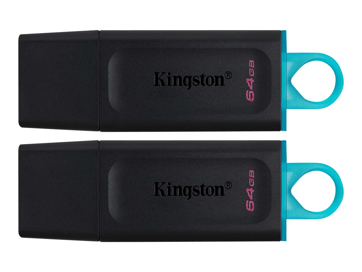 КОМПЛЕКТ 2 ФЛАШ ПАМЕТИ Kingston DataTraveler Exodia - USB flash drive - 64 GB - 2 pcs pack - PN DTX/64GB-2P