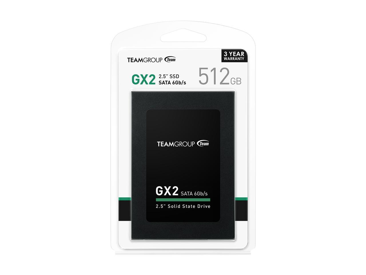 ВЪТРЕШЕН ХАРД ДИСК Team Group SSD GX2 - 512 GB - 2,5" (6,4 cm) - SATA 6Gb/s - PN T253X2512G0C101