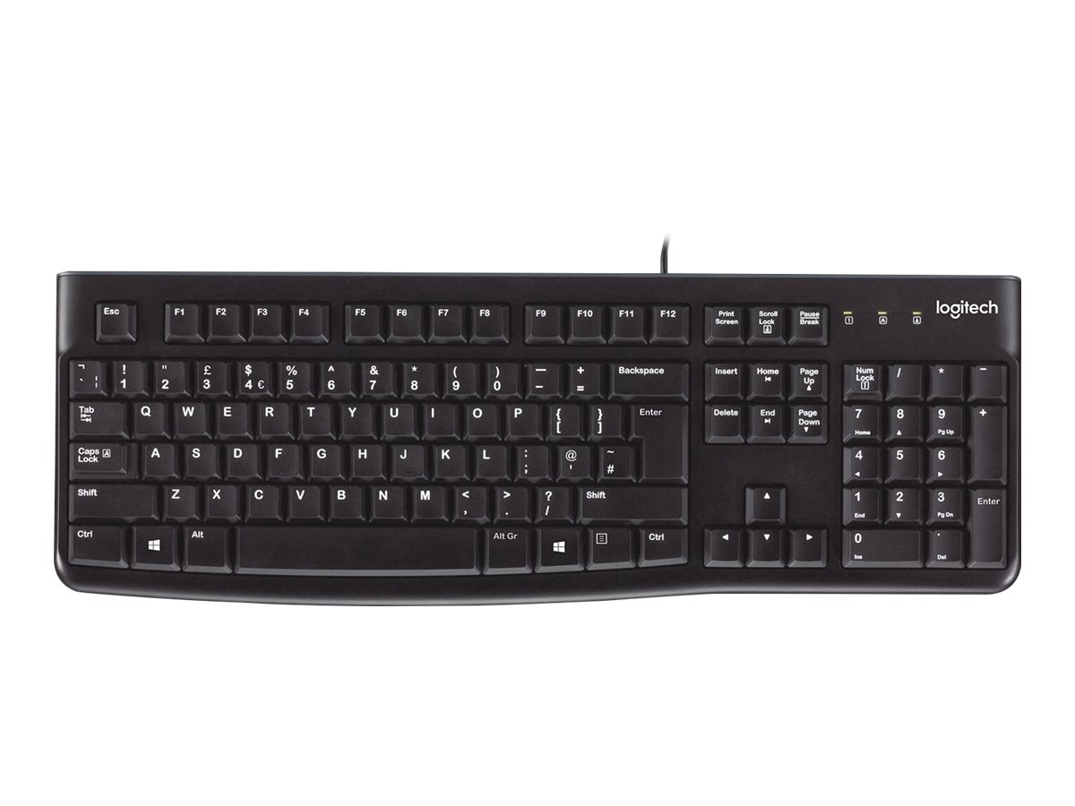 КЛАВИАТУРА LOGITECH K120U US USB - С БДС КИРИЛИЗАЦИЯ   (WITH BDS CYRILLIC) - Black - PN 920-002508