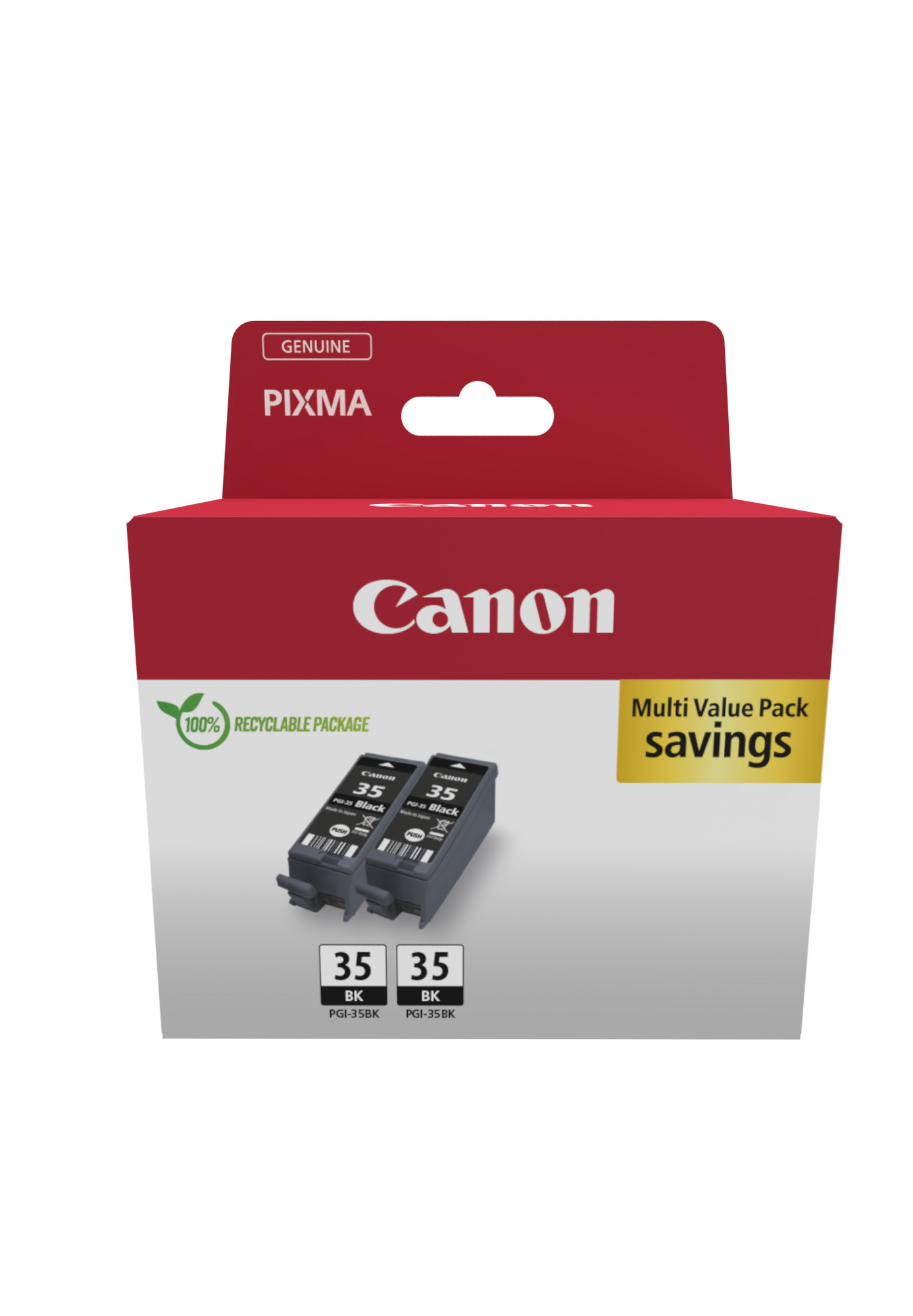 Комплект 2 глави за Canon Pixma IP110 Series - Ink - PGI35 (PGI-35) / 1509B029 - Black - DOUBLE PACK - PN 1509B029