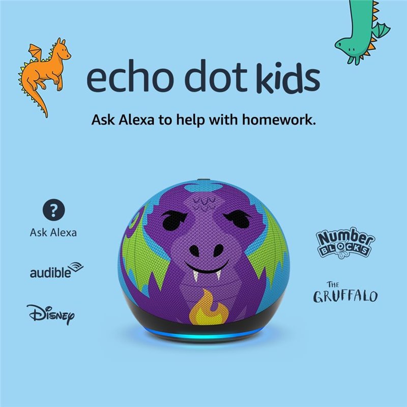 Високоговорител с вграден хъб Amazon Smart Home Hub Echo Dot Kids Gen. 5 PN B09L58QFKY