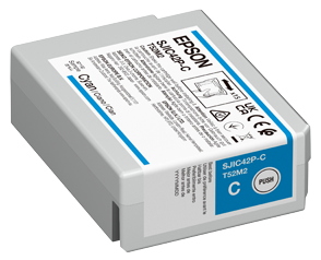 Глава за Epson ColorWorks C4000e BK/C4000e MK - Ink - SJIC-42-P-C - SJIC42P-C / C13T52M240 - Cyan - PN C13T52M240