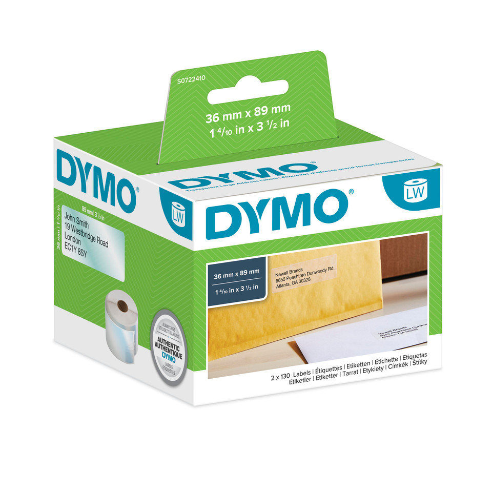 Етикети за адреси за етикетни принтери Dymo Label 99013 / S0722410 - Double pack - PN S0722410