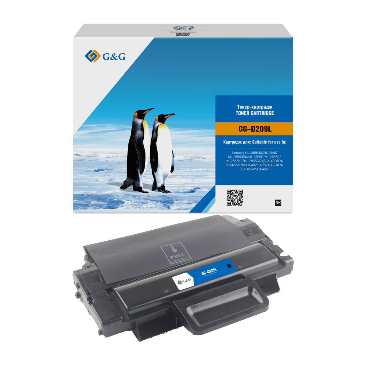 УНИВЕРСАЛНА КАСЕТА ЗА SAMSUNG SCX 4824FN/4825FN/4826/4828/ML 2855 - HIGH CAPACITY - MLT-D209L (MLTD209L) / MLT-D2092L (MLTD2092L) - WITH CHIP /  С ЧИП  - Black - PN NT-CS4828XCF/NT-CS4828XC/NT-PS4828XC - G&G