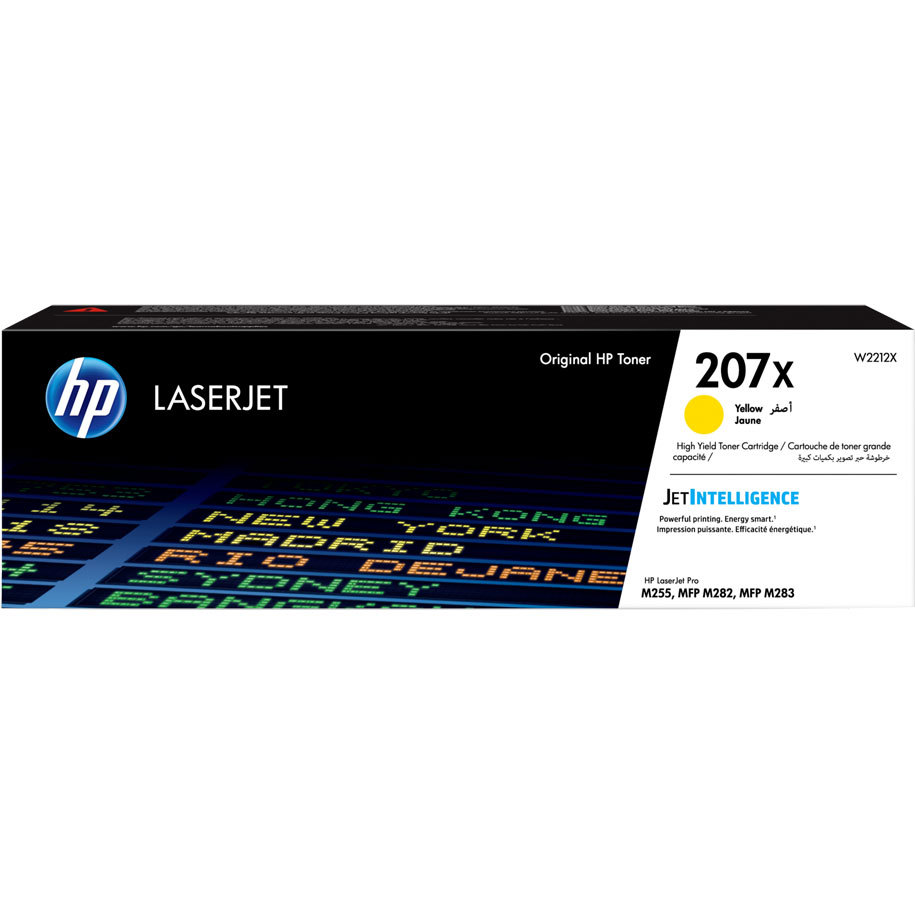 КАСЕТА ЗА HP Color Laserjet PRO M255/MFP M282/M283 - HIGH CAPACITY - Yellow - /207X/ - PN W2212X