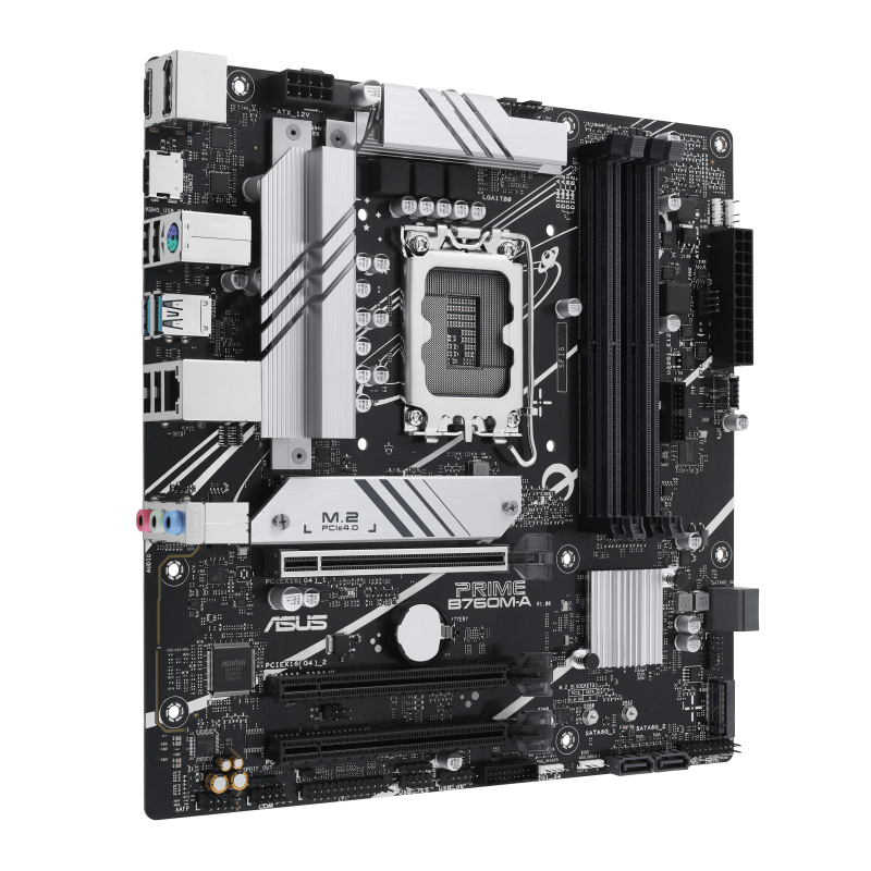 Дънна платка Asus Motherboard PRIME B760M-A-CSM / 90MB1EK0-M0EAYC - Silver/Black - PN 90MB1EK0-M0EAYC