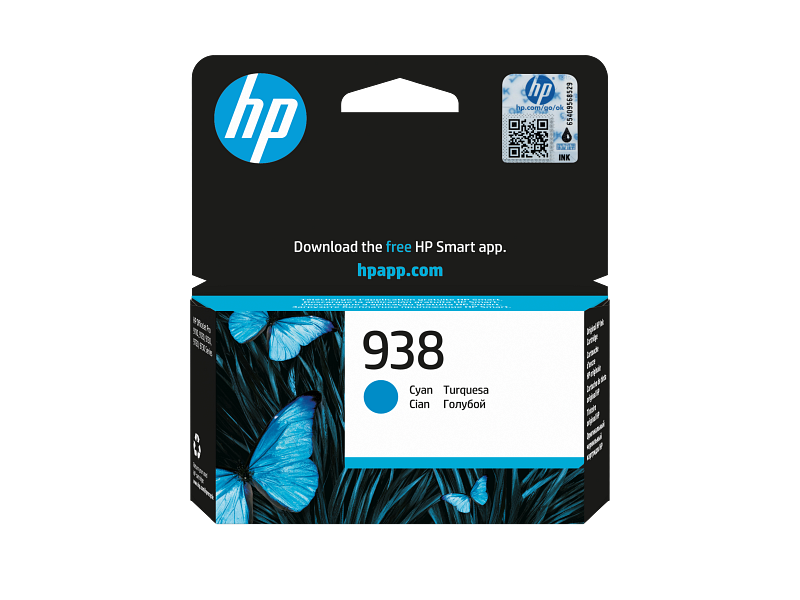 Глава за HP OfficeJet Pro 9110b/9120/9120b/9125e - Ink - /938/ / 4S6X5PE - Cyan - PN 4S6X5PE