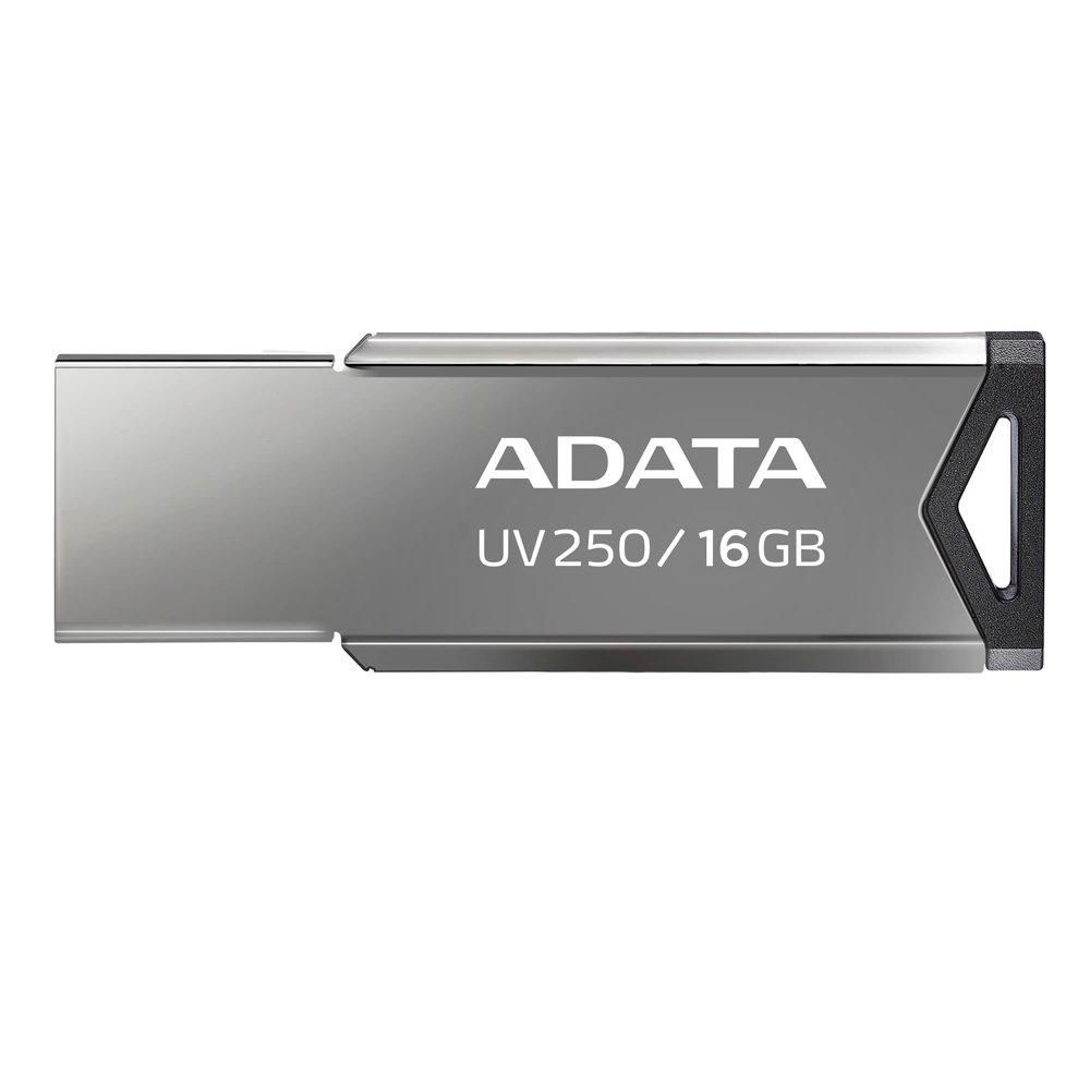 ФЛАШ ПАМЕТ ADATA UV250 - FlashDrive - USB-A 2.0  - 16 GB - Silver - PN AUV250-16G-RBK