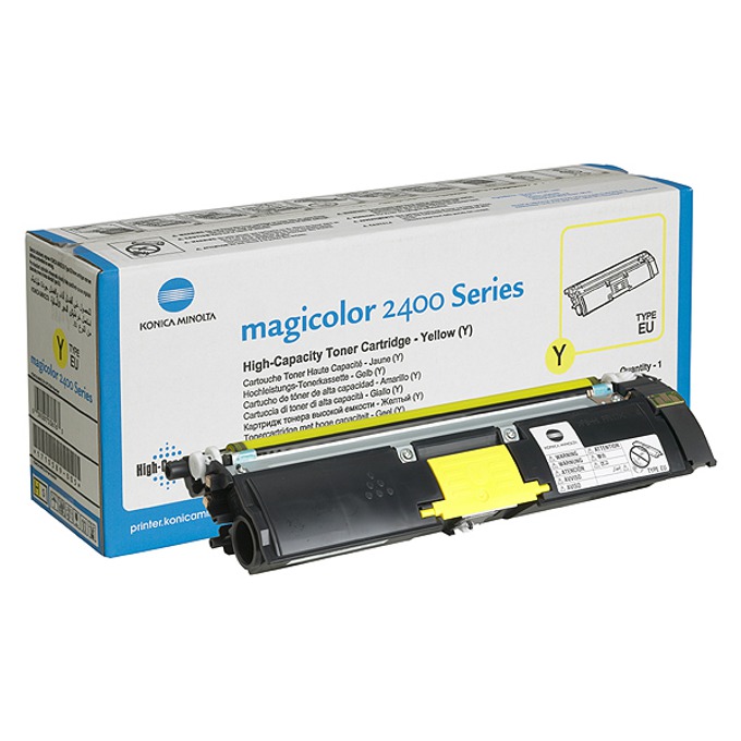 ТОНЕР КАСЕТА ЗА KONICA MINOLTA MC2400/MC2500 Series - Yellow - HIGH CAPACITY - PN 1710589-005 (1710589005) / A00W132