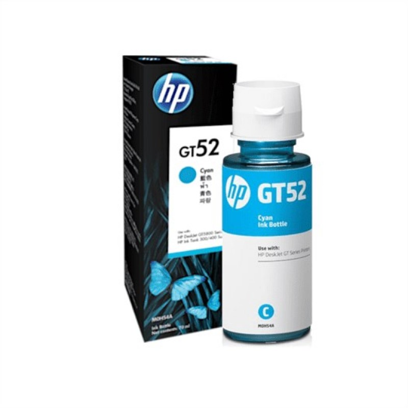БУТИЛКА МАСТИЛО ЗА HEWLETT PACKARD DeskJet GT series - Cyan - Ink Bottle - /GT52/ - PN M0H54AE