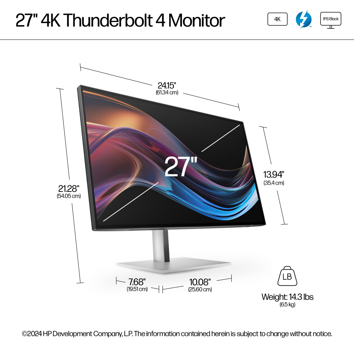 Монитор 27" HP Monitor 8J9G2AA / 8J9G2AA#ABB Silver/Black - PN 8J9G2AA#ABB