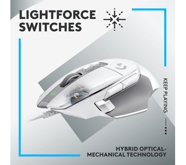 ГЕЙМЪРСКА МИШКА LOGITECH G502X - White - PN 910-006147
