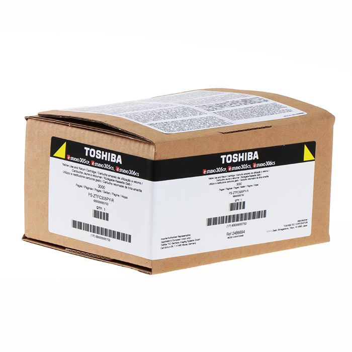 Тонер касета за Toshiba  E-Studio 305CS/305CP/306CS - Toner - T-305PY-R (T305PYR) / 6B000000752 - Yellow  - 6B000000753 - PN 6B000000752