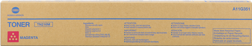 ТОНЕР КАСЕТА ЗА KONICA MINOLTA BIZHUB C220/C280 - Magenta - TN216M (TN-216M) -  PN A11G351