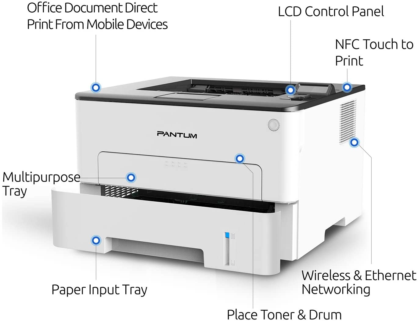 ЛАЗЕРЕН ПРИНТЕР PANTUM P3300DW - PN P3300DW