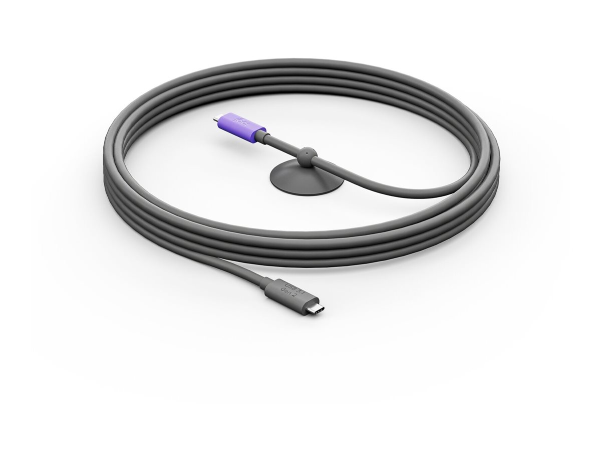 Кабел Logitech Cable Active USB-C 5m Graphite - PN 952-000195