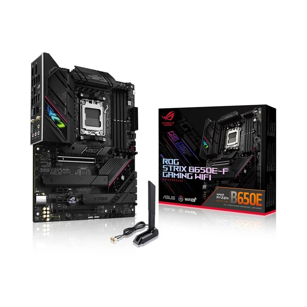 Дънна платка Asus Motherboard ROG STRIX B650E-F GAMING WIFI / 90MB1BQ0-M0EAY0 - Black - PN 90MB1BQ0-M0EAY0