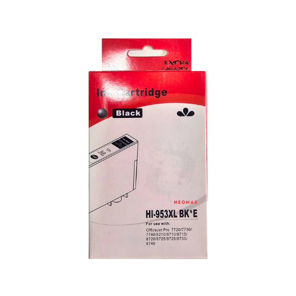 ГЛАВА ЗА HP Officejet 8702 AIO/Pro 8210/8211/8218/Pro 8710/8711/8715/8716/8717/8718/8719/8720/8721/8725/8728/8730/8731/8740 AIO - HIGH CAPACITY - Black - /953XL/ - L0S70AE - PN HI-953XLBK - NEOMAX