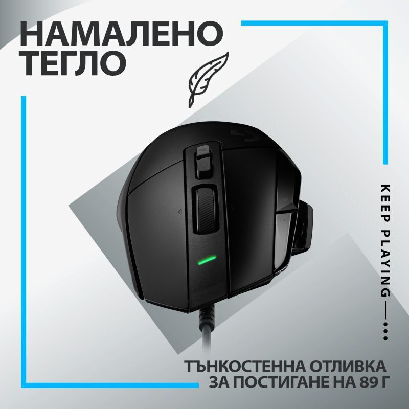 ГЕЙМЪРСКА МИШКА LOGITECH G502X USB - Black - PN 910-006138