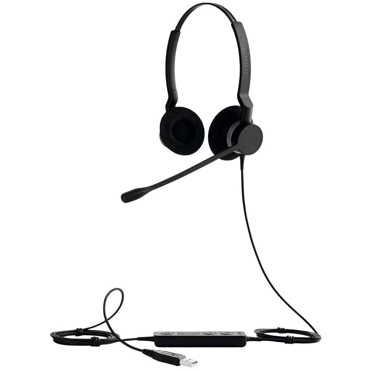 Слушалки Jabra Headset BIZ 2300 Duo USB-A MS NC / 2399-823-109 Black - PN 2399-823-109
