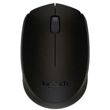 МИШКА LOGITECH B170 - Wireless Mouse, USB, 1AA battery - Wireless / Безжична - Black - PN 910-004798