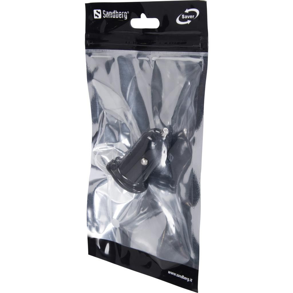 ЗАРЯДНО ЗА АВТОМОБИЛ SANDBERG 2USB 1A+2.1A - Black - PN 340-40