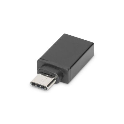 АДАПТЕР DIGITUS - USB-A към USB-C - Black - PN AK-300506-000-S