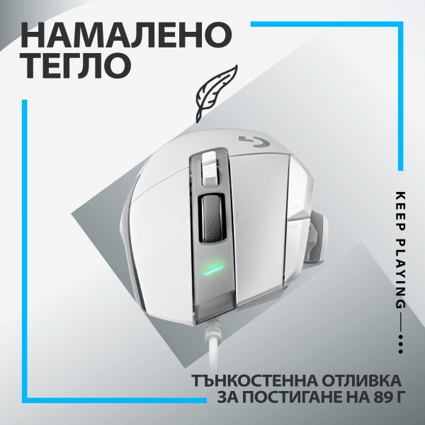 ГЕЙМЪРСКА МИШКА LOGITECH G502X - White - PN 910-006146