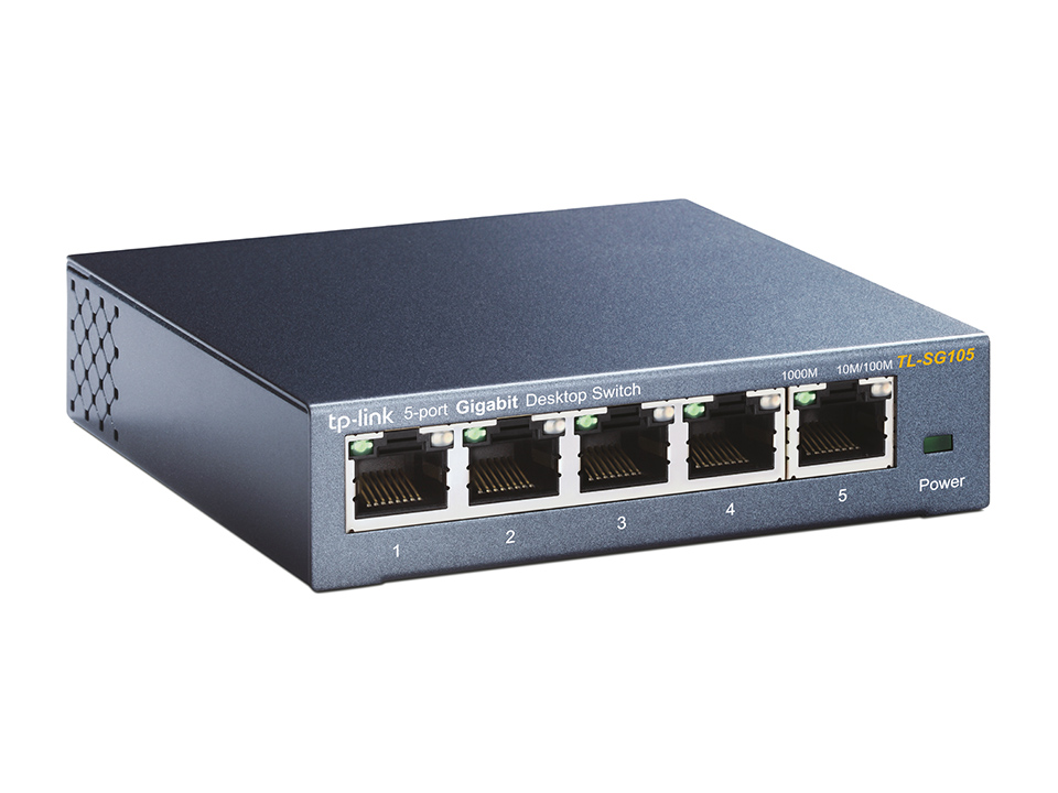 Суич TP-LINK Switch TL-SG105 / TL-SG105 - Black - PN TL-SG105