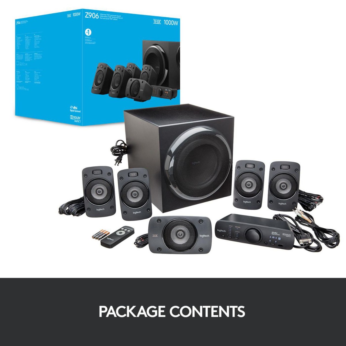Система високоговорители Logitech Loudspeakers Z906 / 980-000468 - Black - PN 980-000468