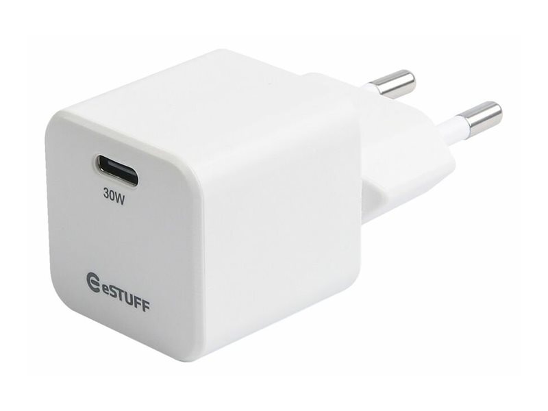 ЗАРЯДНО eSTUFF USB-C 30W - White - PN ES637027