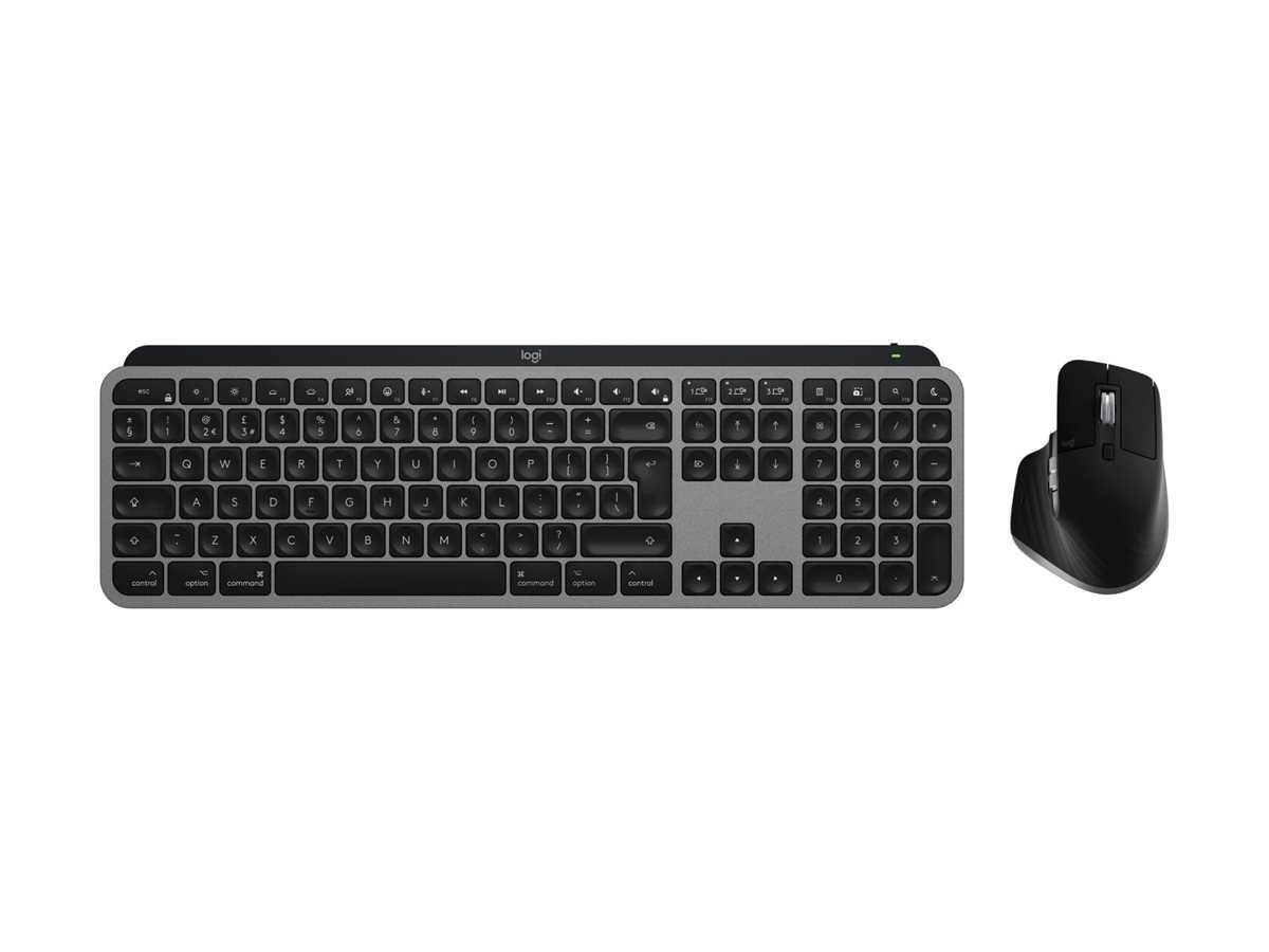Комплект Мишка + Клавиатура Logitech Mouse and keyboard set MX Keys S Combo für Mac / 920-012845 Black - PN 920-012845
