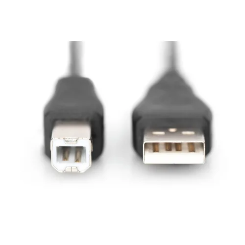 КАБЕЛ USB DIGITUS - USB-A to USB-B - 1,8 m - Black - PN AK-300102-018-S
