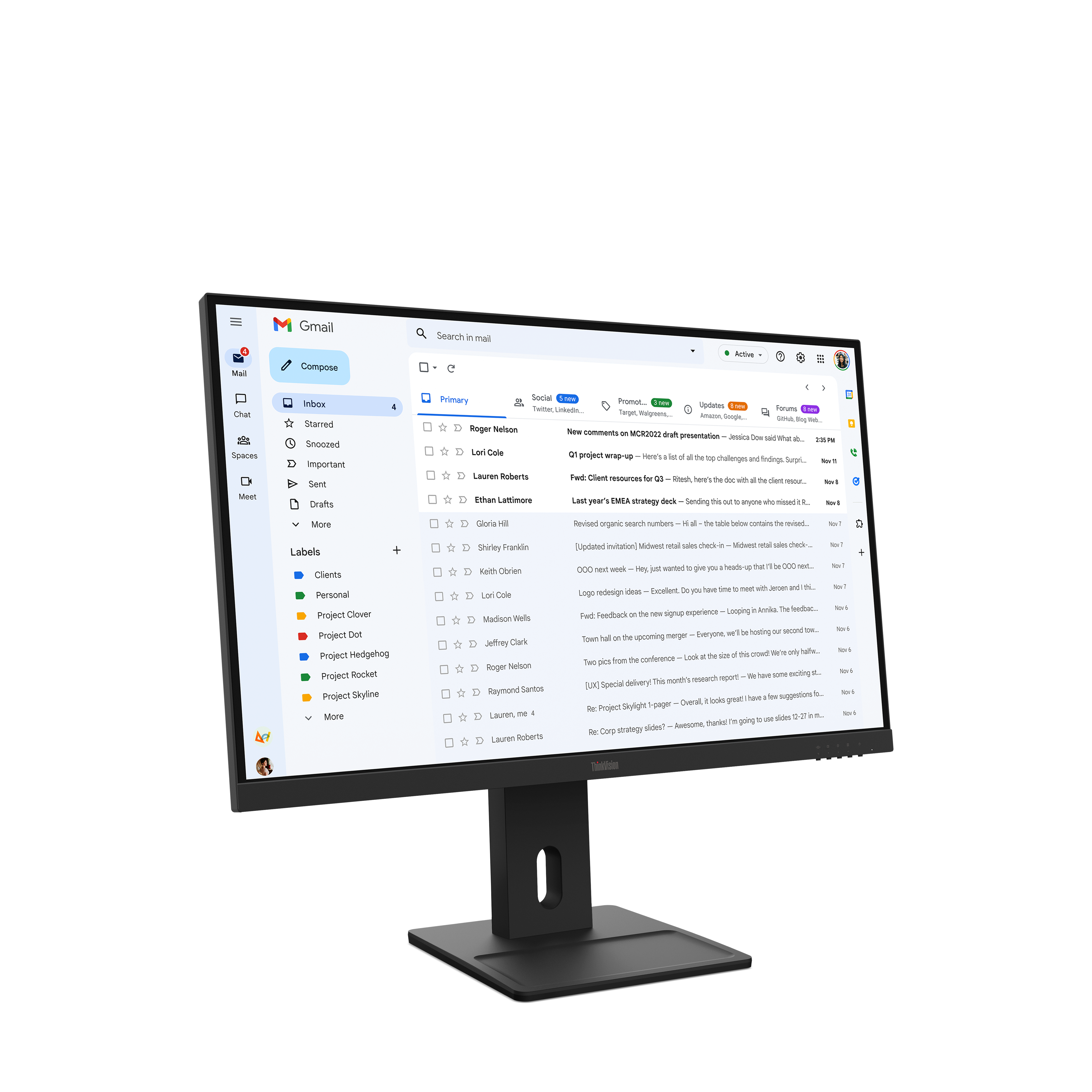 Монитор 27" Lenovo Monitor ThinkVision E27-40 / 64BCMAT4EU Black - PN 64BCMAT4EU