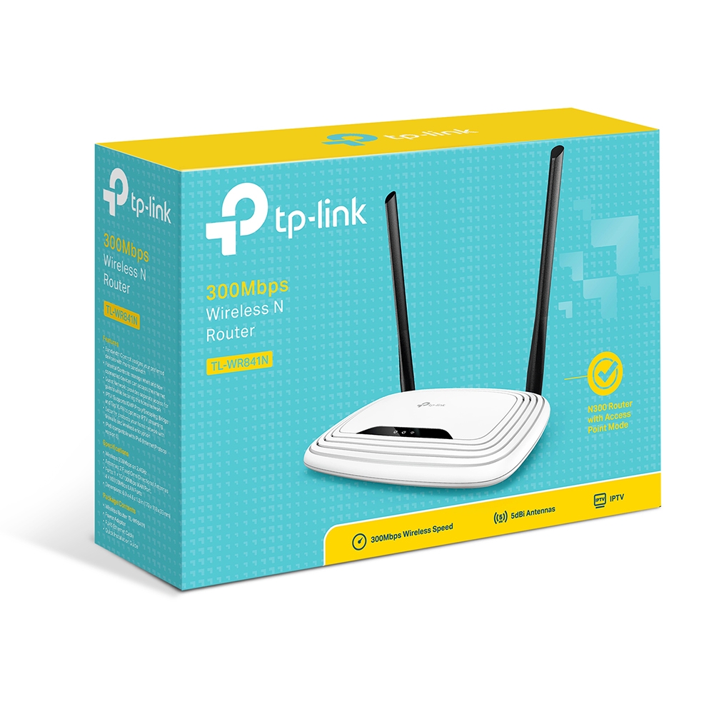 РУТЕР TP-LINK WR841N - безжичен - White - PN TL-WR841N