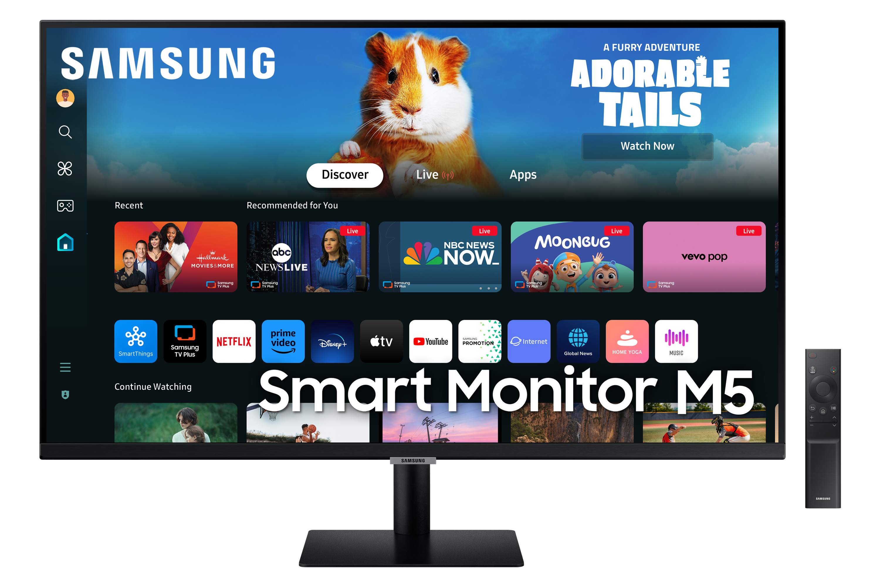 Монитор 27" Samsung Monitor M5 S27DM500EU - PN LS27DM500EUXDU