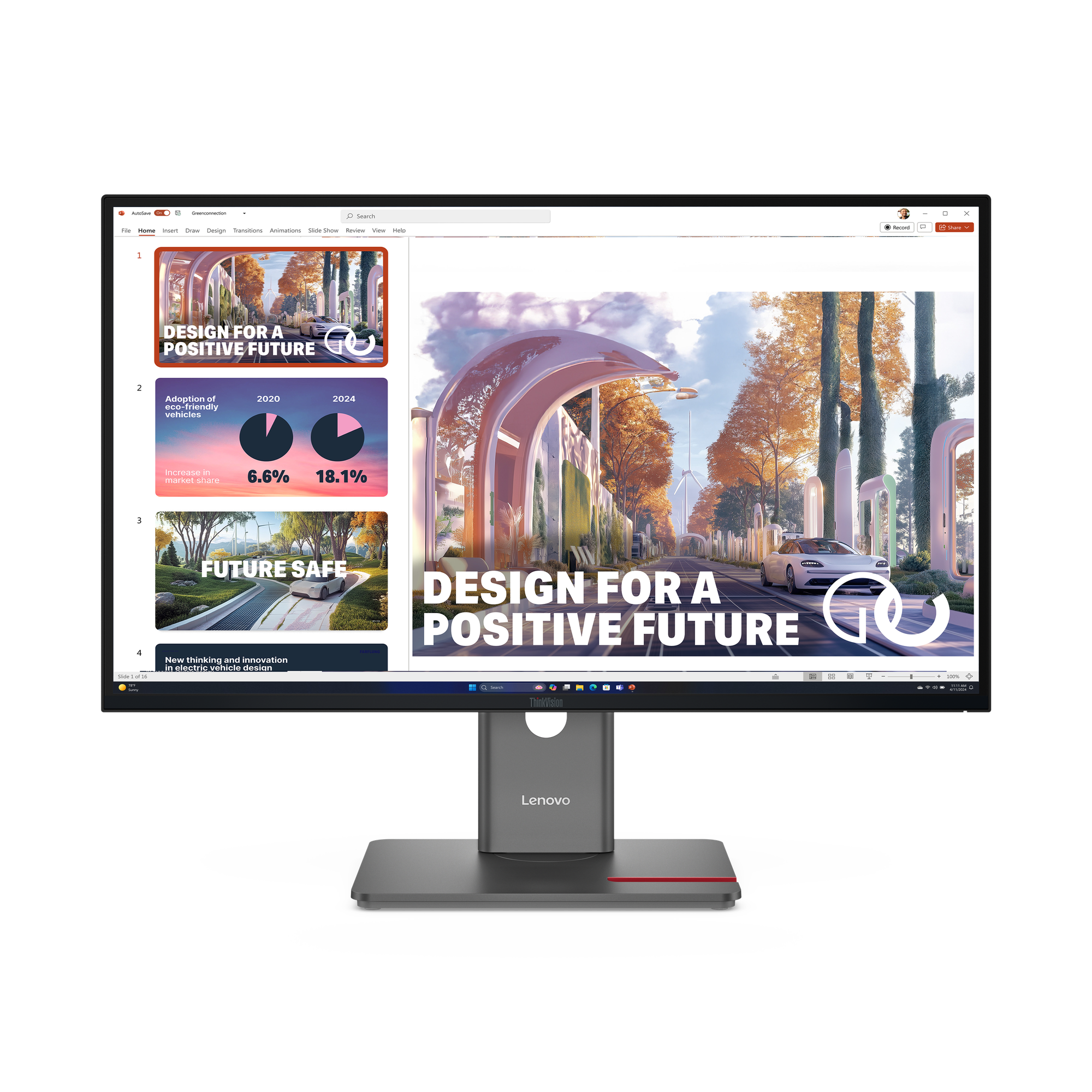 Монитор 27" Lenovo Monitor ThinkVision P27QD-40 / 64B3GAT2EU Black - PN 64B3GAT2EU