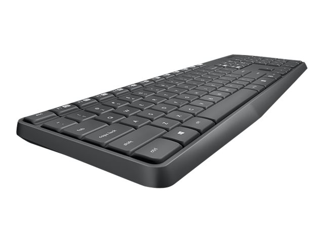 КОМПЛЕКТ МИШКА + КЛАВИАТУРА LOGITECH MK235U - С БДС КИРИЛИЗАЦИЯ - Wireless - Black - PN 920-007931