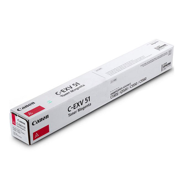 Тонер касета за Canon imageRUNNER Advance C5500/DX C5700 Series - Toner - C-EXV51L (CEXV51L) / 0486C002 - Magenta - S - (0486C002 / 0486C002AA) - PN 0486C002