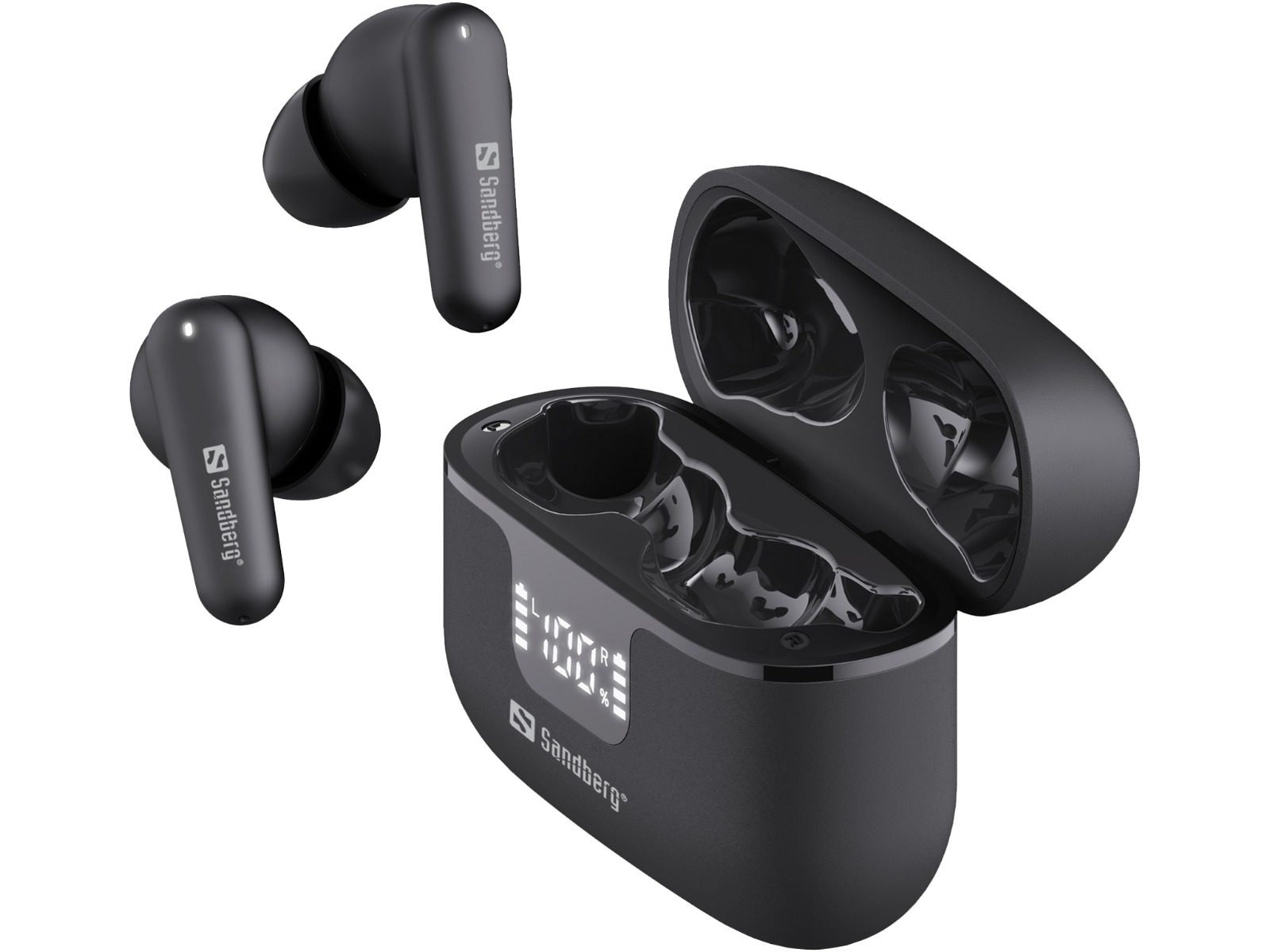 СЛУШАЛКИ SANDBERG Wireless Earbuds ANC+ENC - Black - PN 126-52