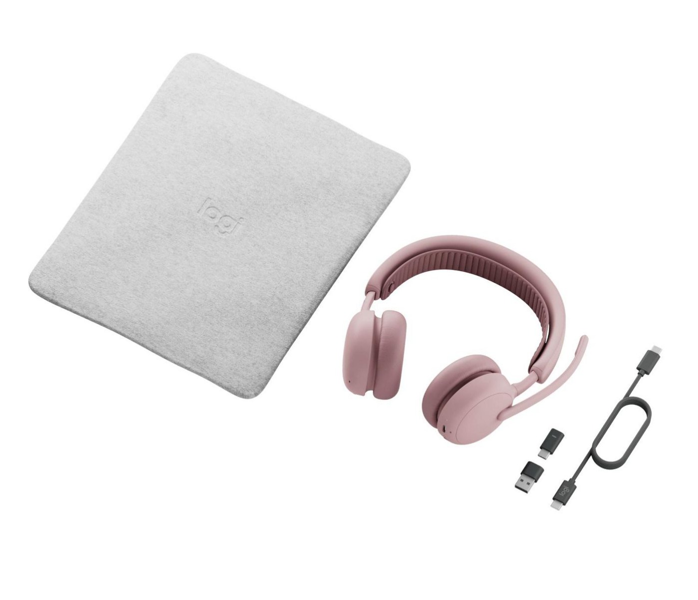 Слушалки Logitech Headset Zone Wireless 2 ES Rosé - PN 981-001521