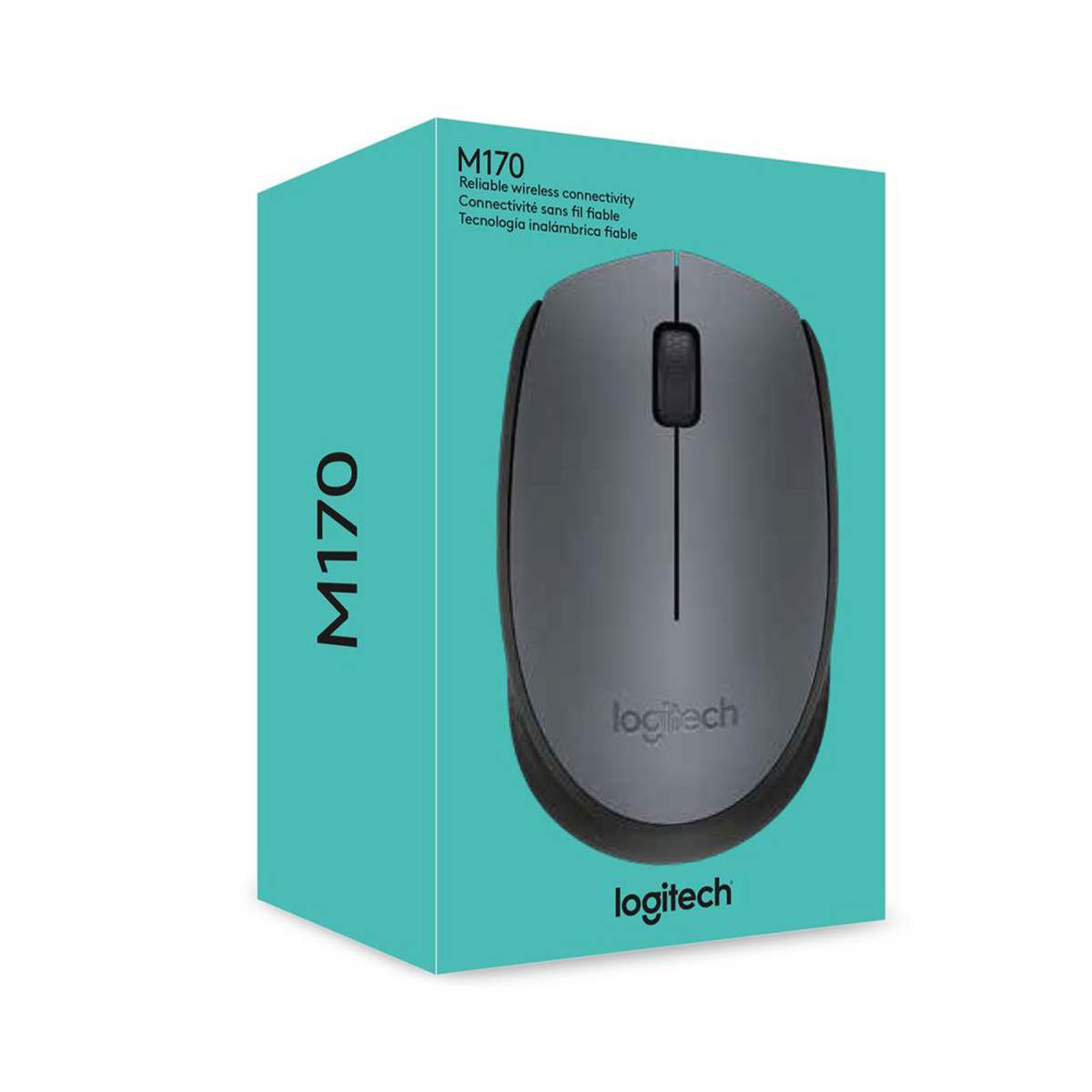МИШКА LOGITECH M170 - Optical - 1000 dpi, USB - Wireless / Безжична - Black - PN 910-004642