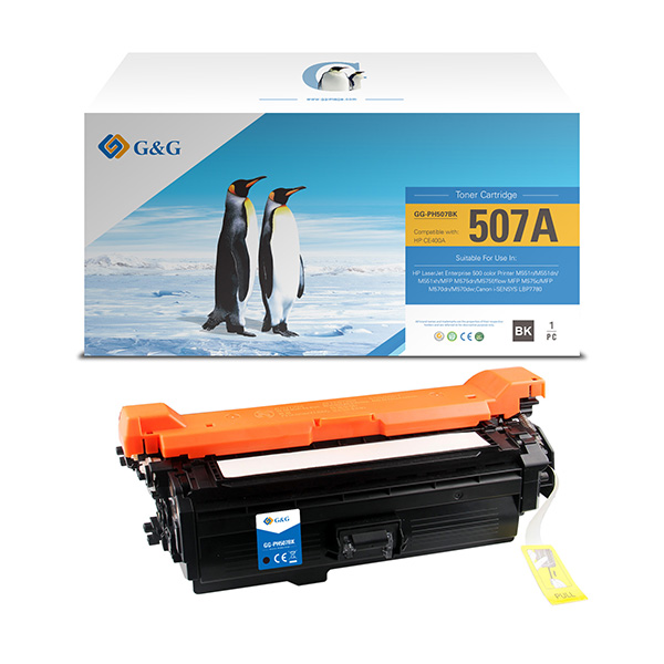 КАСЕТА ЗА HP Color Laserjet Enterprise 500 M551 - /507A/ - Black - CE400A - PN NT-CH507QFBK - G&G