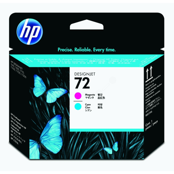 ГЛАВА (PRINTHEAD) ЗА HEWLETT PACKARD Designjet T610/T1100 MFP - Magenta + Cyan Head - /72/ - PN C9383A