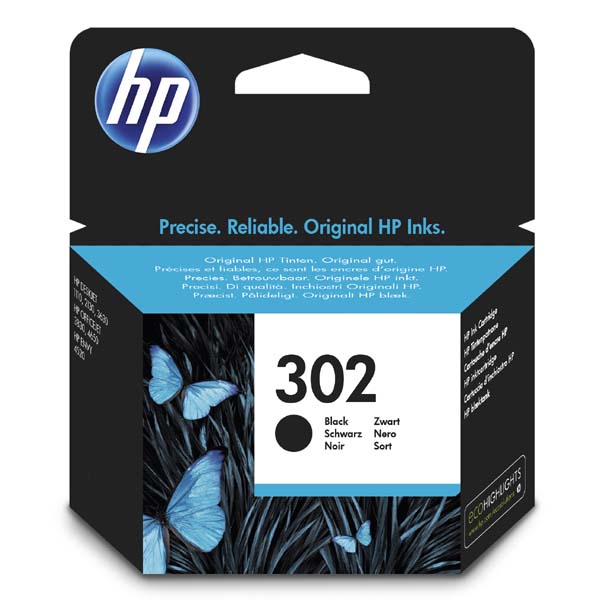 ГЛАВА ЗА HEWLETT PACKARD DeskJet 1110 Printer/2130 All-in-One/3630 All-in-One/HP ENVY 4520 All-in-One Printer/OfficeJet 3830/4650 All-in-One Printers - Black - /302/ - PN F6U66AE 