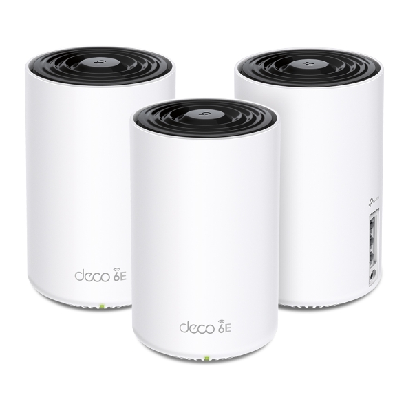 Безжична Wi-Fi система TP-LINK Mesh-WLAN-System XE75 / DECO XE75(3-Pack) - White - 3-Pack - PN DECO XE75(3-Pack)